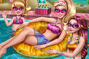 芭比超人泳池派对