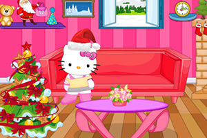 凯蒂猫圣诞节整理房间