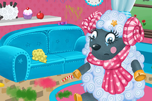 小绵羊打扫房间