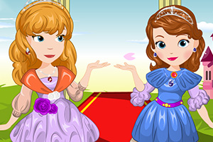 索菲亚和琥珀的花装扮