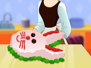 灰姑娘制作兔子蛋糕
