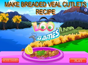 面包小牛肉肉饼