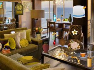 凌乱的奢华房间