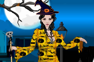 万圣节女巫装扮