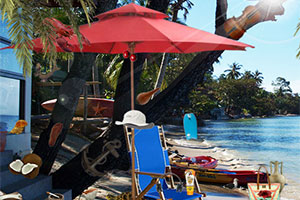 度假沙滩找东西