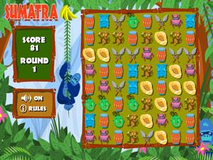 猴子吃香蕉对对碰