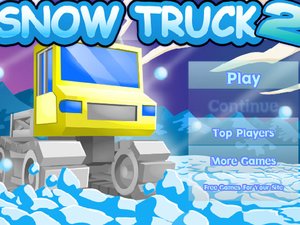 雪地里的卡车