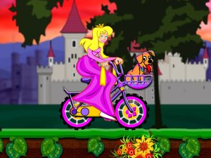 公主骑单车