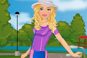 芭比去骑自行车