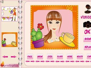 靓女大头贴