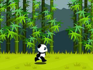 大熊猫练跑酷