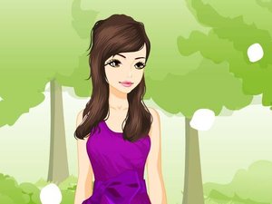 优雅紫色春装