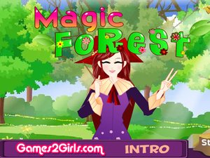 可爱小女巫的魔法森林历险