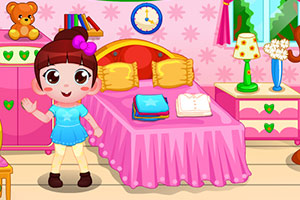 女孩帮忙做家务