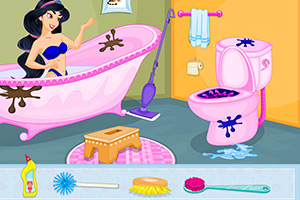 清理茉莉公主的浴室