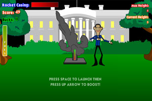 奥巴马玩火箭