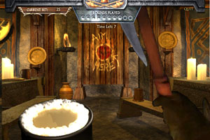 喝酒赌博扔斧头