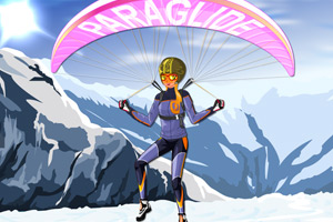 滑翔伞少女