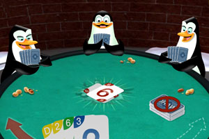 企鹅打扑克