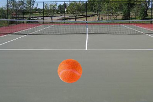 点击网球