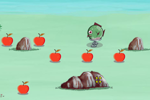 蠕虫啃苹果