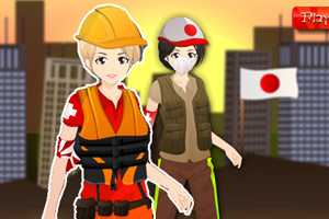 日本救援队员
