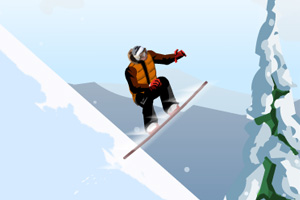 帅哥高山滑雪
