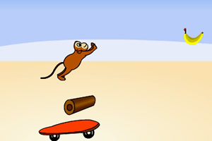 小猴玩滑板
