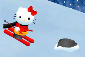 凯蒂猫滑雪